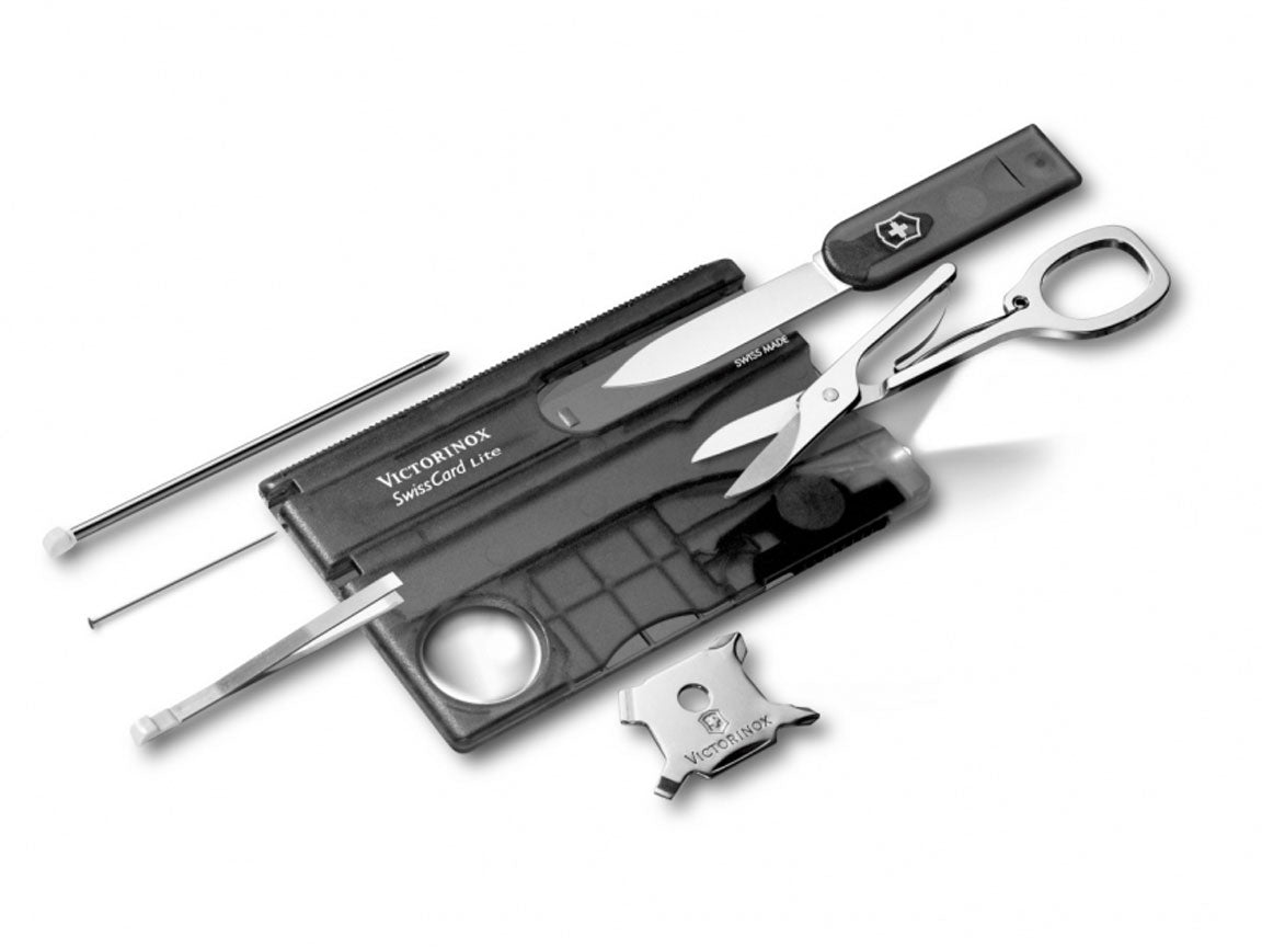 Victorinox Swisscard Lite Black Transparent Taschenmesser 13 Funktionen
