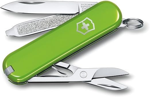 Victorinox Classic SD Green (Smashed Avocado) Taschenmesser 7 Funktionen