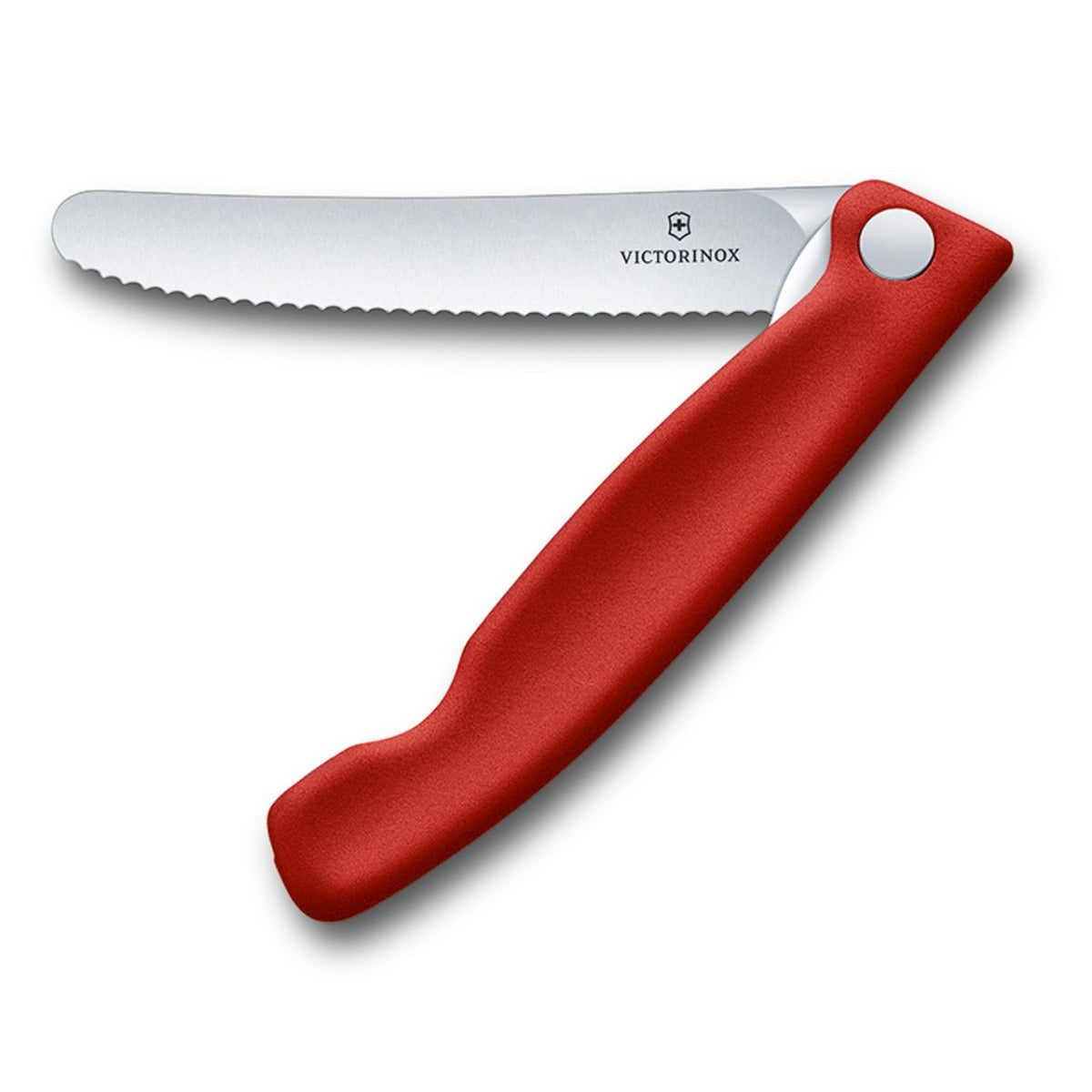 victorinox inklapbaar schilmes gekarteld 11 cm rood kunststof rvs lemmet