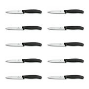 Victorinox Schälmesser Schwarz Glatt 10er Kombi-Angebot 