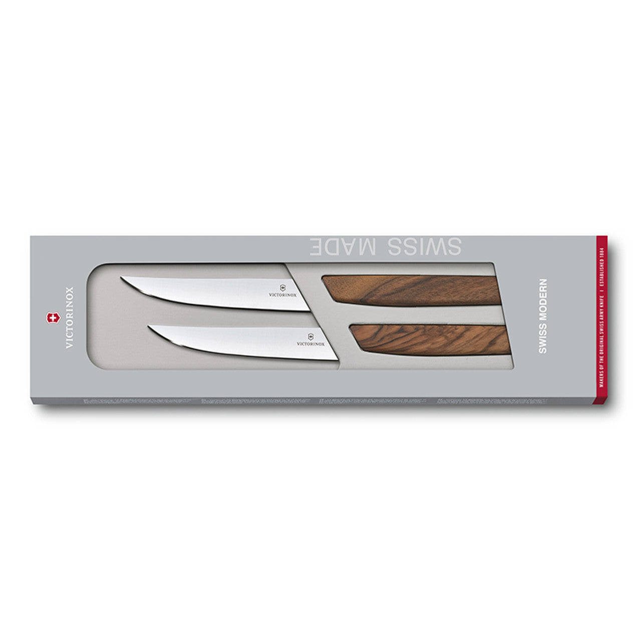 victorinox steakmes walnoten heft 2 stuks