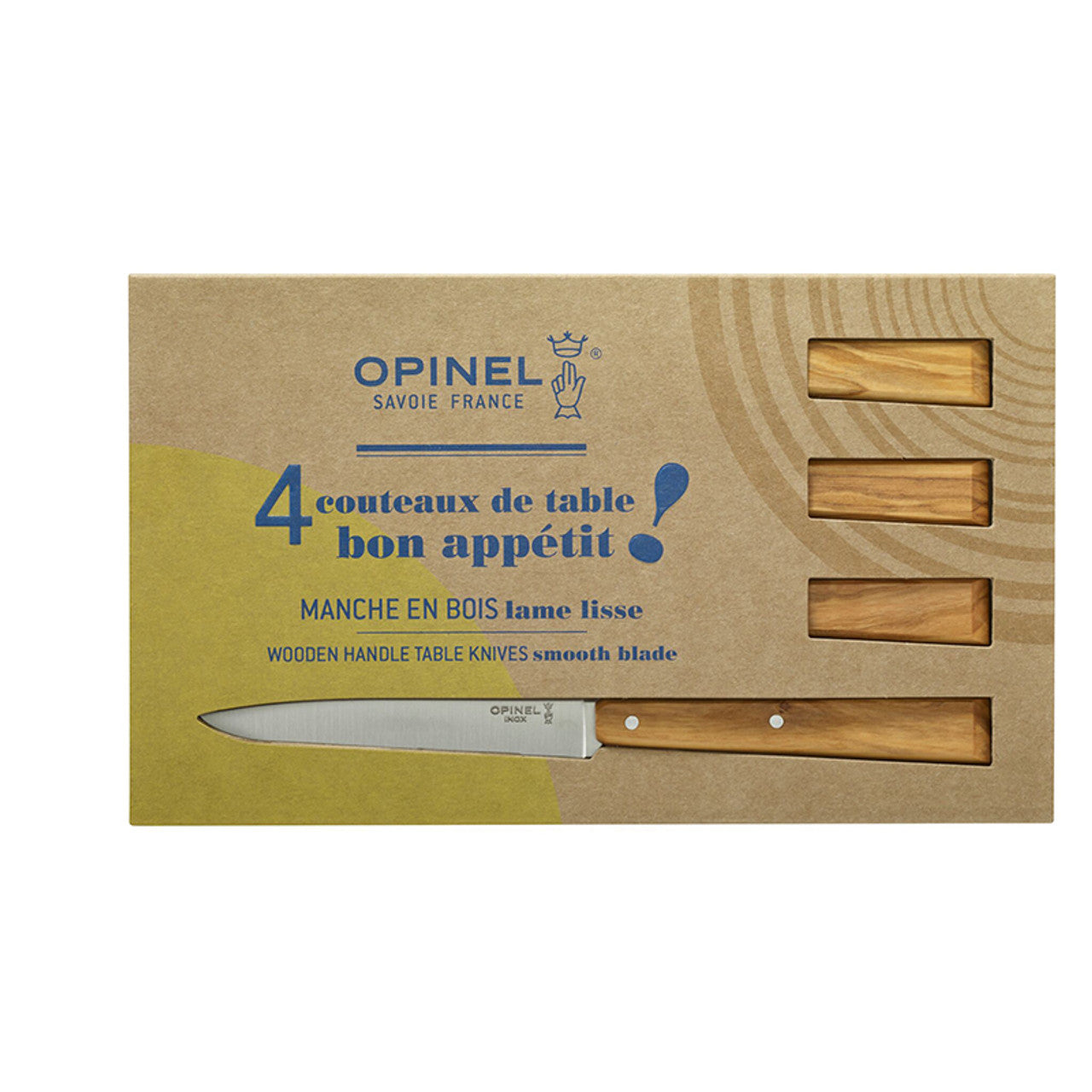 Opinel Bon Appétit Tafelmessenset 4-delig N°125 RVS