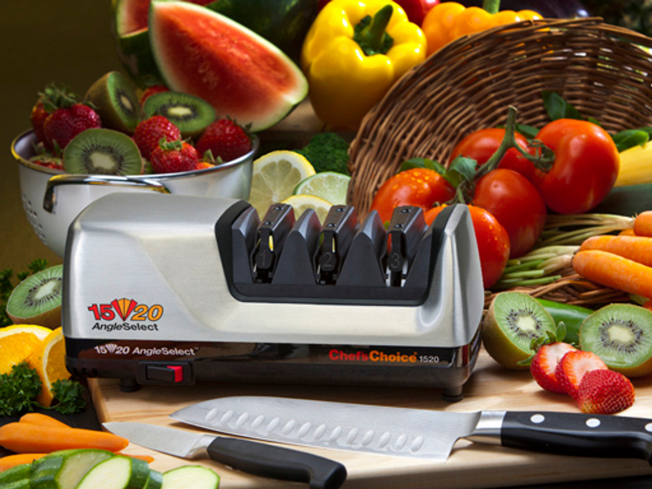 Chef'sChoice CC1520 RVS Elektrische Messenslijper 3 fasen 15/20°