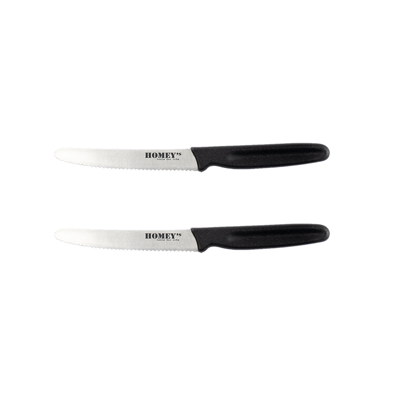 Homey's Mölti SVART Tafelmes 11cm RVS 2 stuks