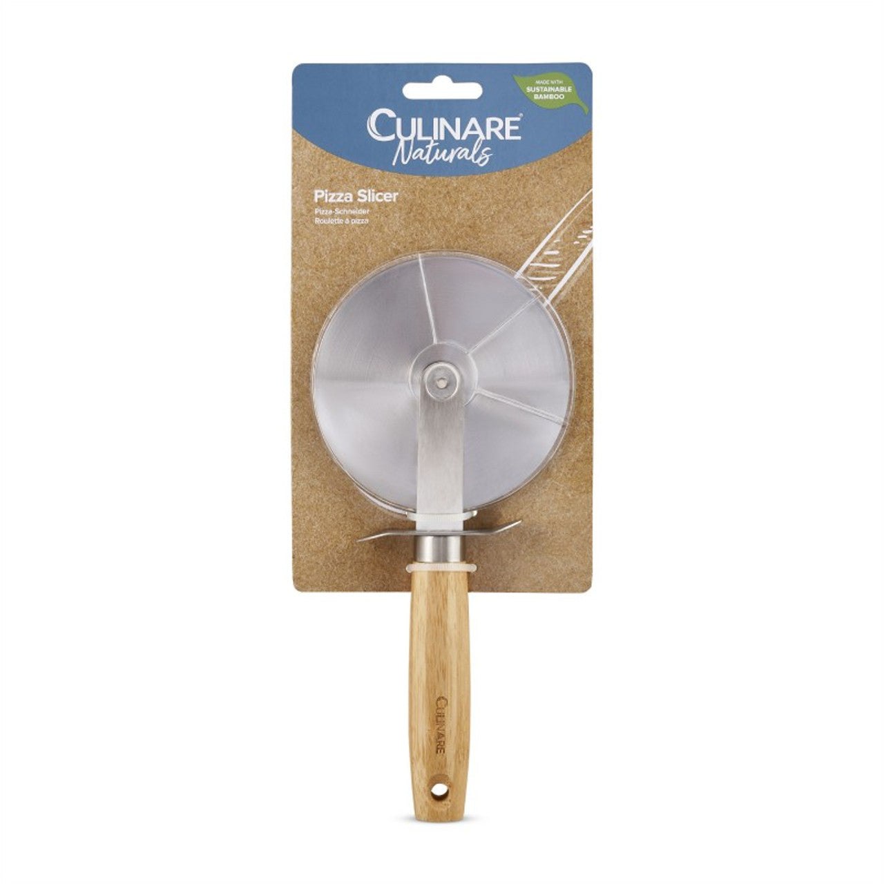 Culinare Naturals Pizzasnijder Bamboe