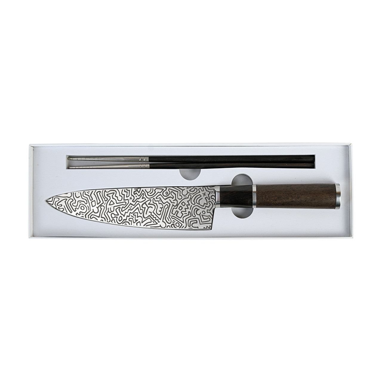Homeij Keith Haring Kochmesser mit Essstäbchen