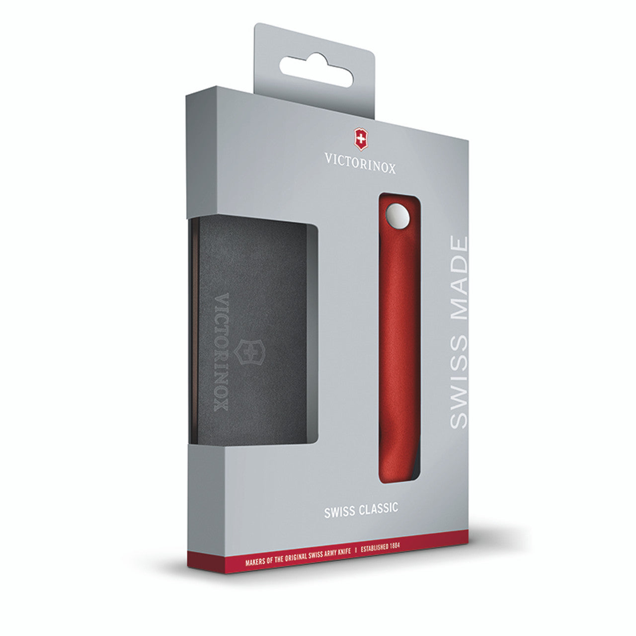Victorinox Inklapbaar Schilmes Rood + Snijplank - Swiss Classic 2-delig