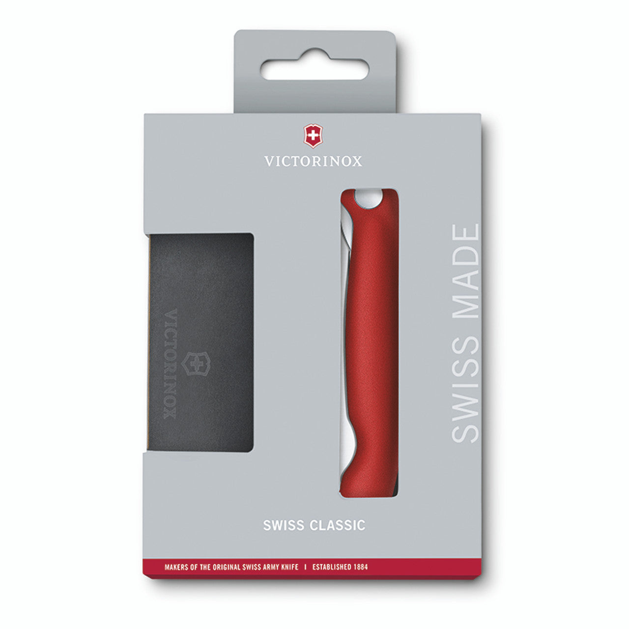 Victorinox Inklapbaar Schilmes Rood + Snijplank - Swiss Classic 2-delig