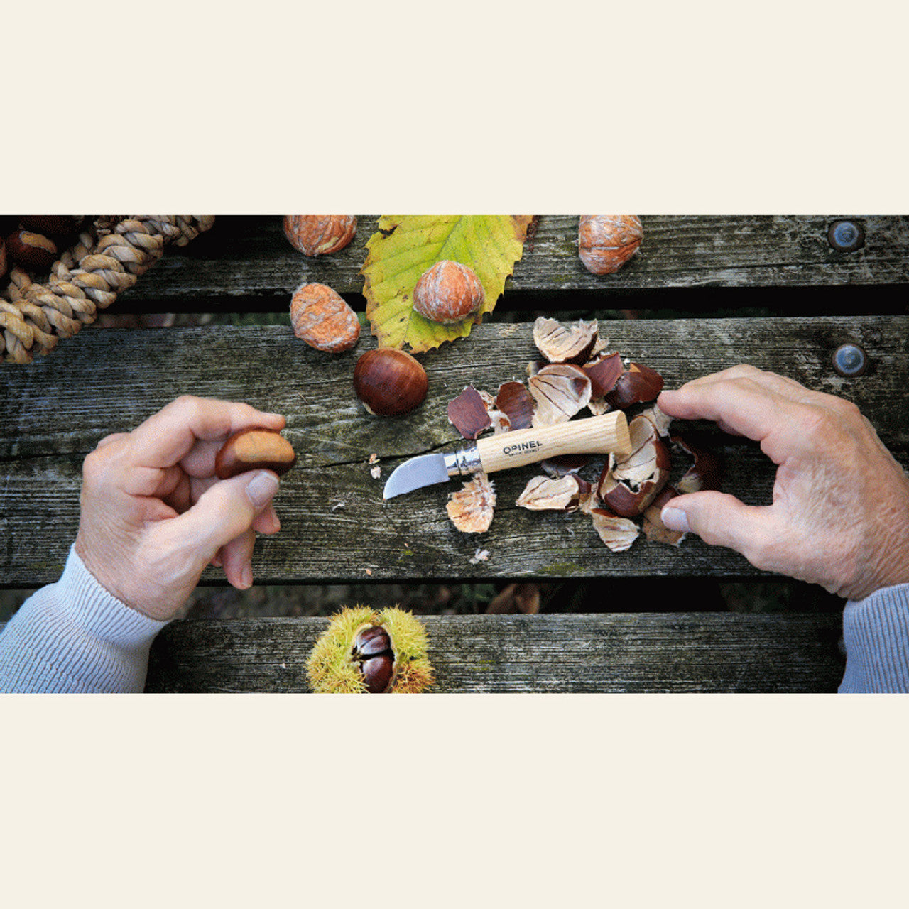 Opinel Zakmes N°07 Chestnut RVS Kastanjehout 4 cm