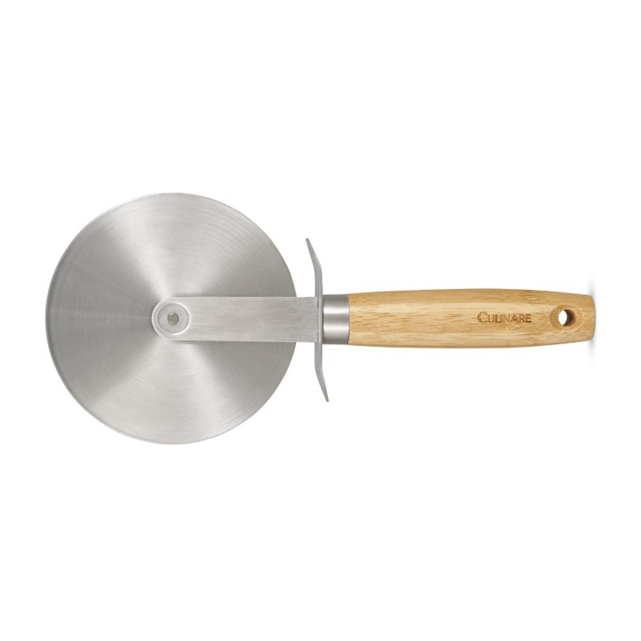 culinare pizzasnijder rvs bamboehout