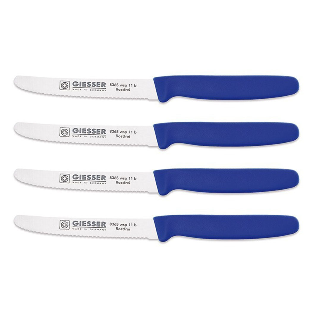 giesser steakmes blauw set van 4