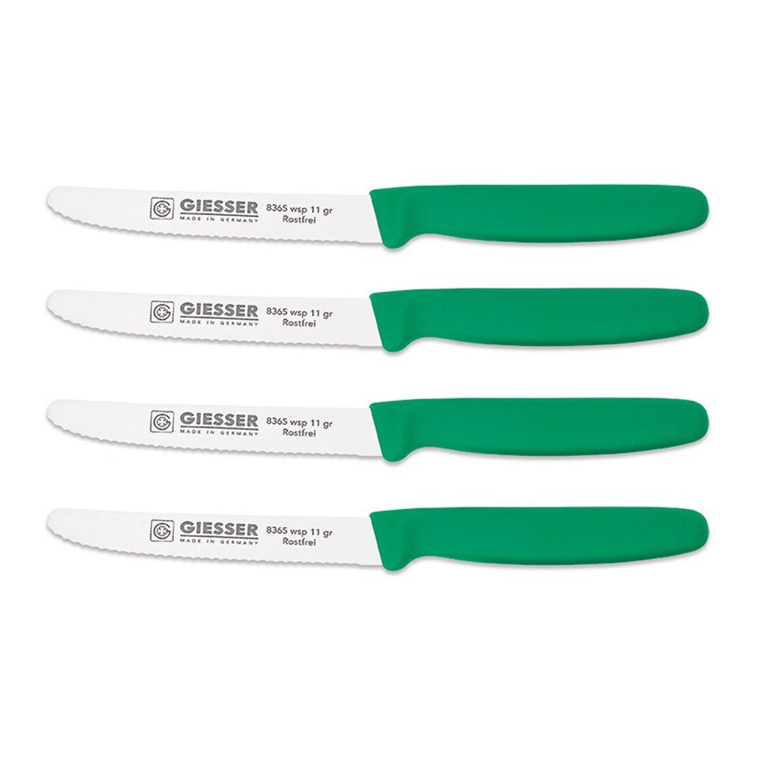 giesser steakmes groen set van 4