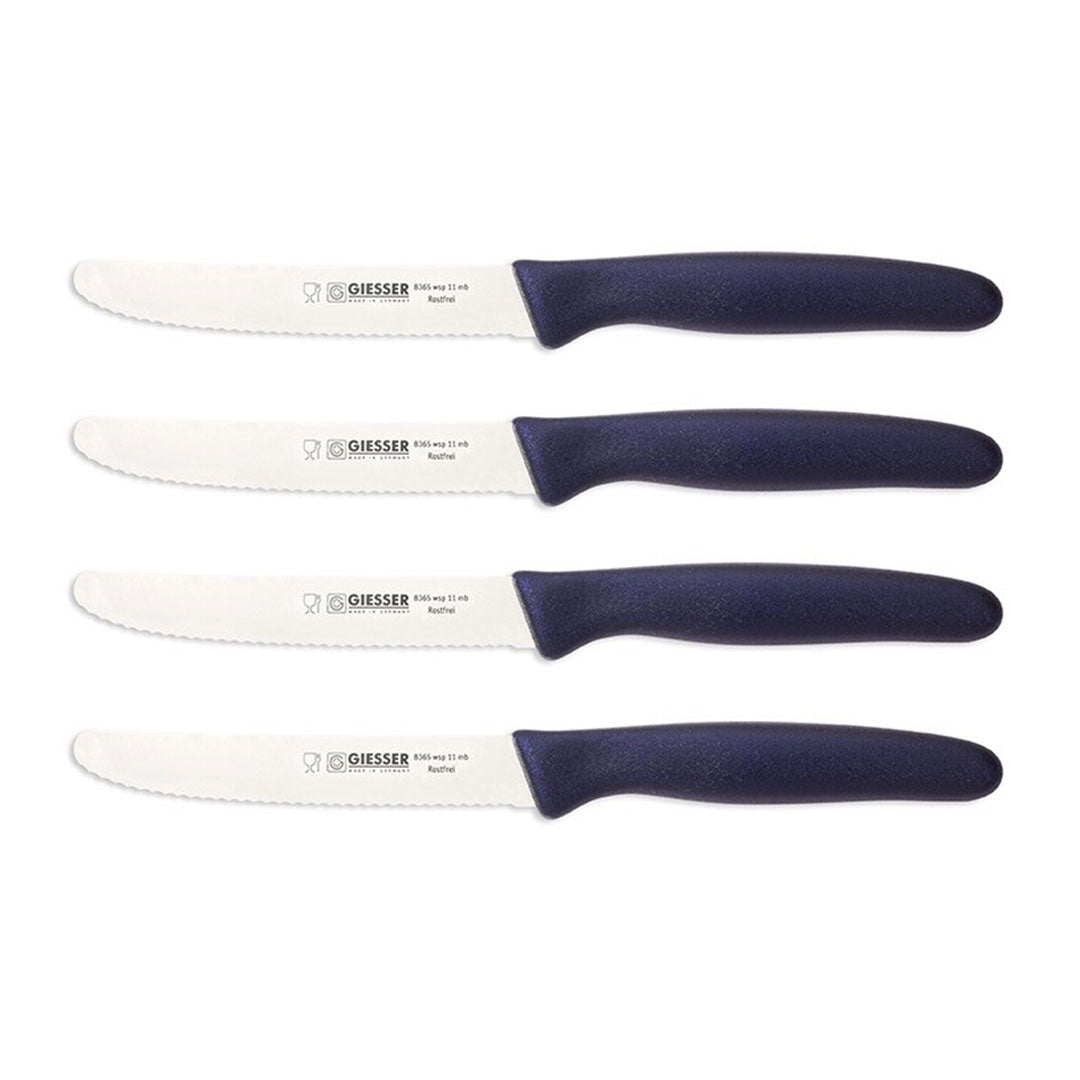 giesser steakmes midnight blauw set van 4