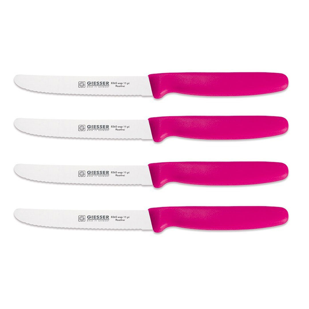 giesser steakmes roze set van 4
