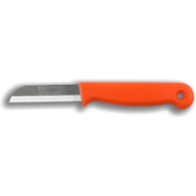 Solingen Aardappelmesje oranje met gat RVS 6 cm