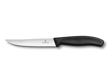Victorinox Steakmes/Pizzames Swiss Classic 12cm Kartel Zwart