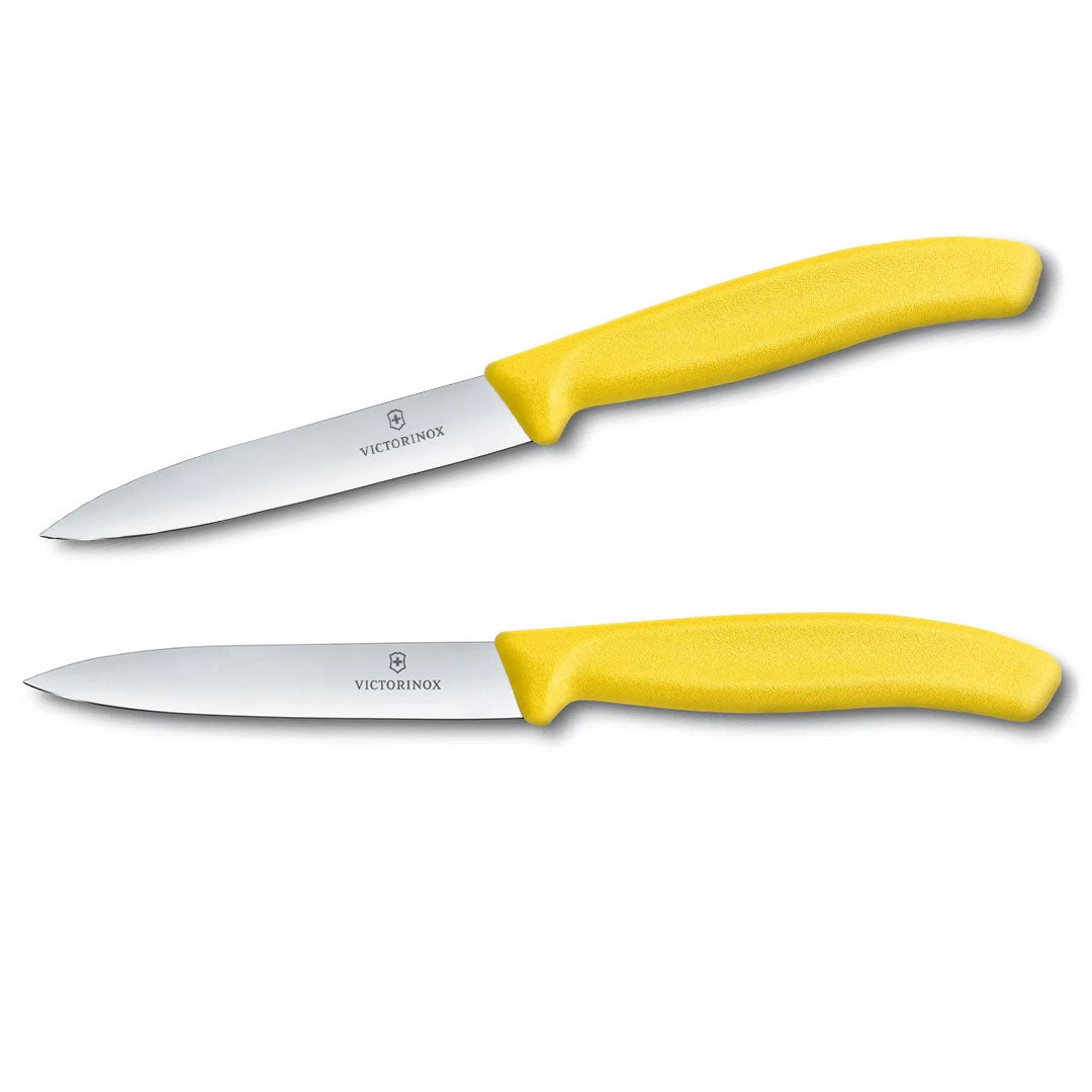 Victorinox Schälmesser Pink 8 cm Edelstahl glatt 2 Stück