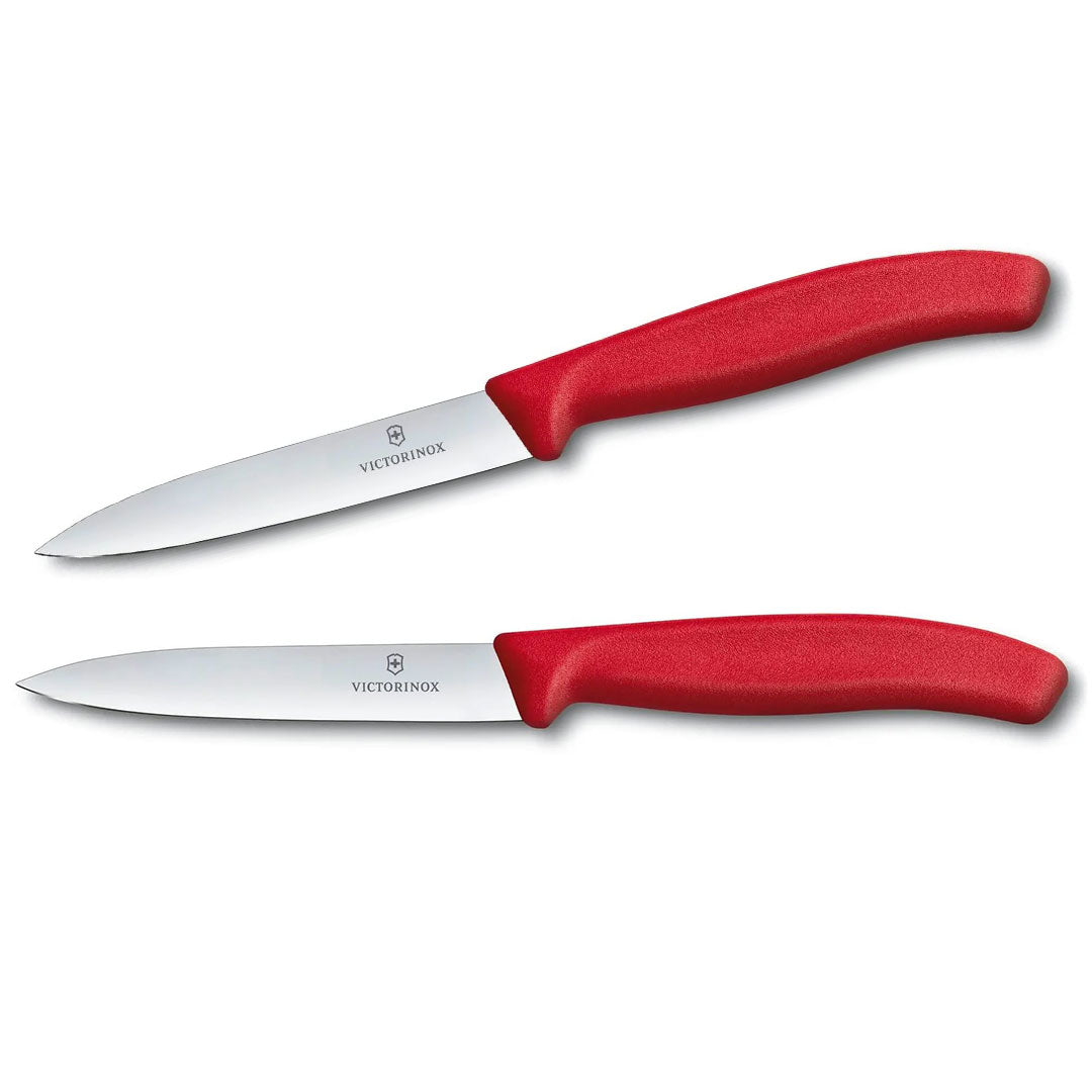 Victorinox Schälmesser Pink 8 cm Edelstahl glatt 2 Stück