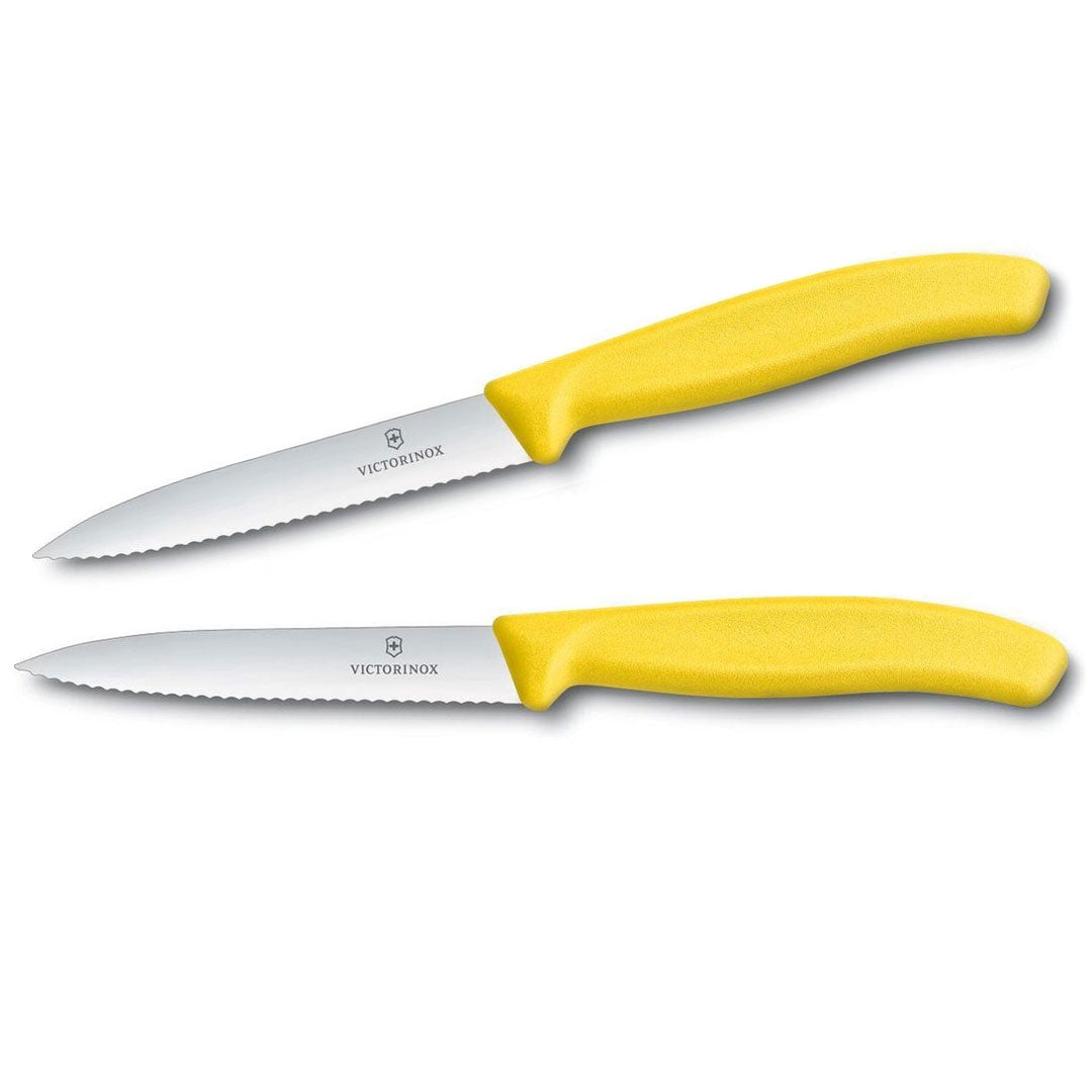 Victorinox Schälmesser Pink 8 cm Edelstahl glatt 2 Stück