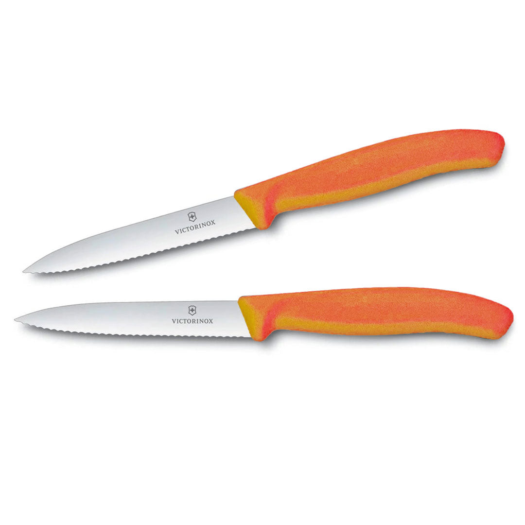 Victorinox Schälmesser Pink 8 cm Edelstahl glatt 2 Stück