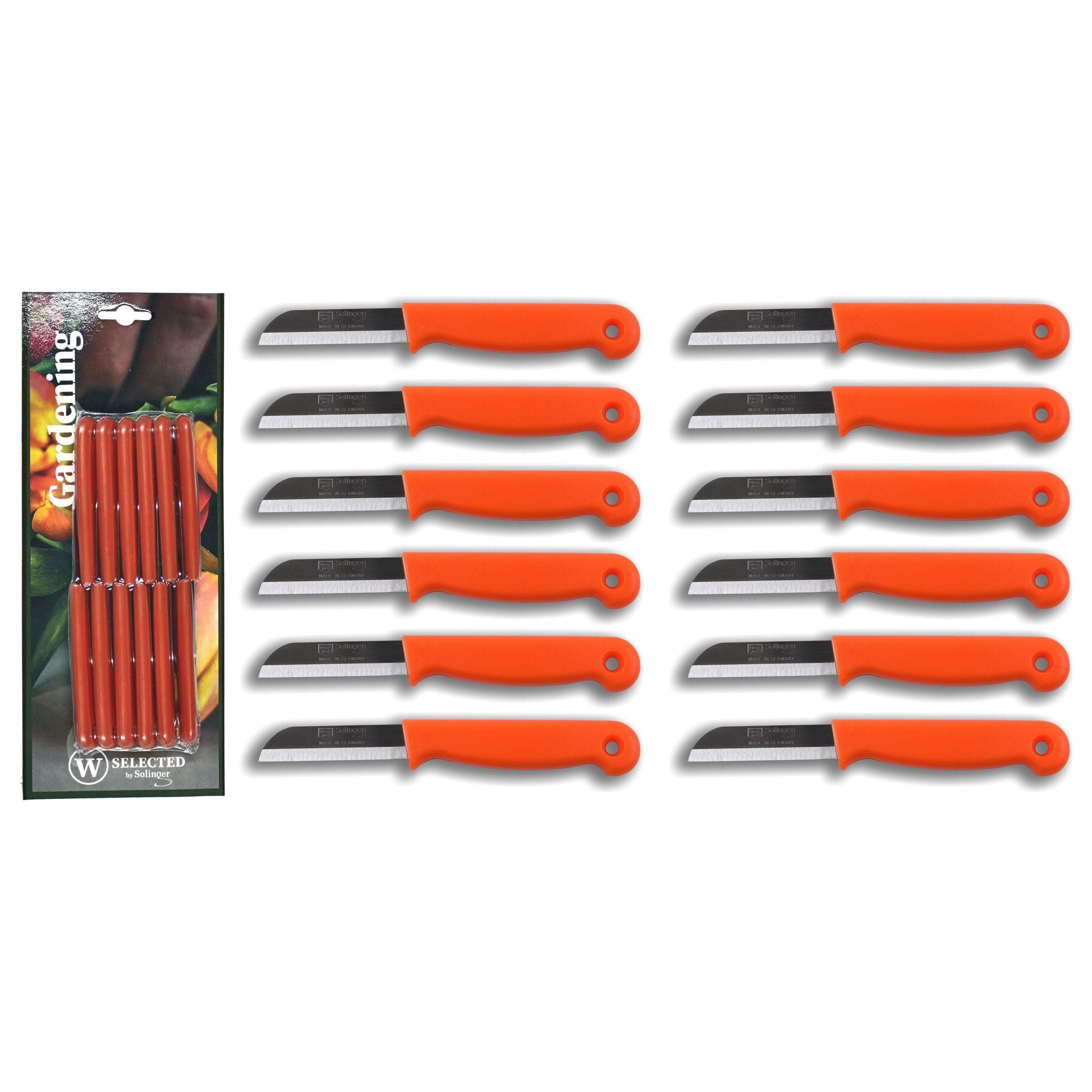 Solingen Aardappel Schilmesje Oranje met gat RVS 6 cm (12 stuks)