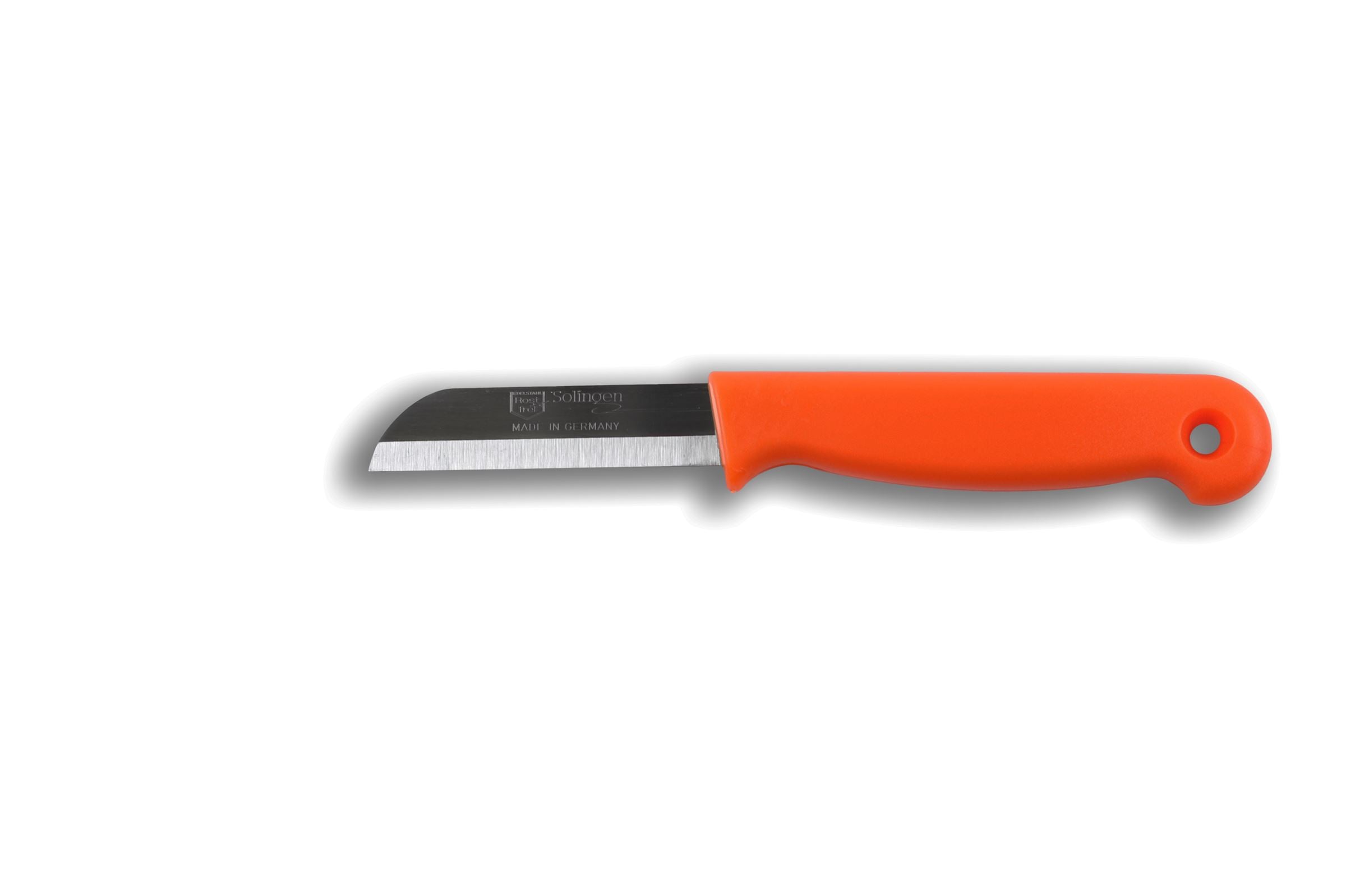 Solingen Aardappel Schilmesje Oranje met gat RVS 6 cm (12 stuks)